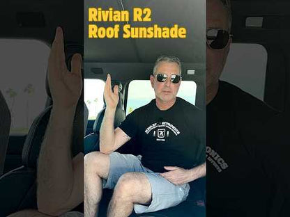 Glass Roof Sunshade for Rivian R2 Ice Crystal Sunroof Shade Foldable Heat Reflective Sun Visor