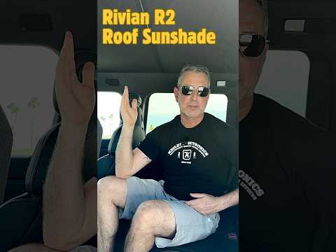 Glass Roof Sunshade for Rivian R2 Ice Crystal Sunroof Shade Foldable Heat Reflective Sun Visor