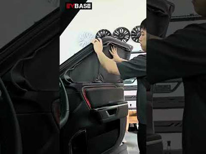 Side Window Sunshade for Rivian R1S Reflective Foldable Sun Visor Protector Blocks UV Rays