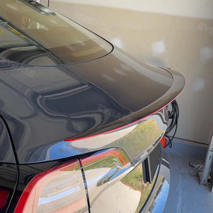2023 EVBASE Tesla Roter Kohlefaser-Spoilerflügel für Model 3 Y