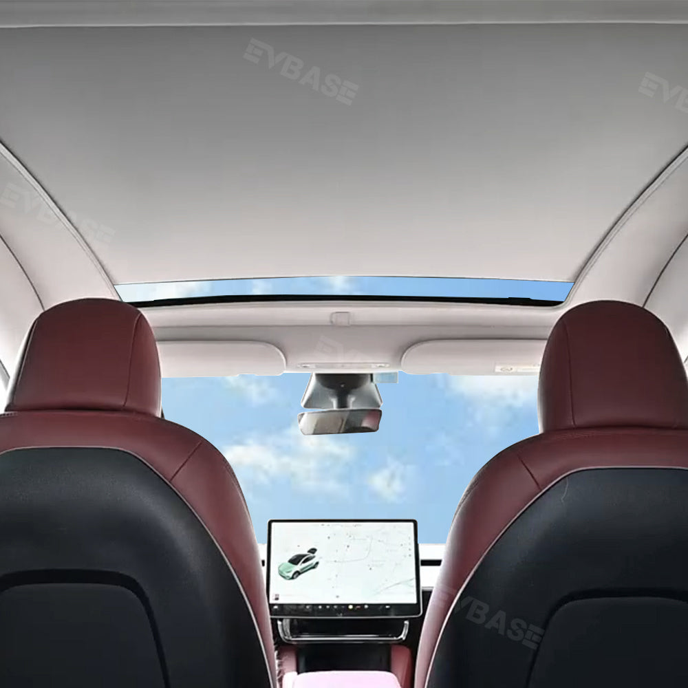 Model Y Electric Glass Roof Sunshade Retractable Sun Shade Integrated Automatic Shades for Tesla