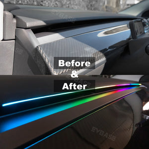 Model 3 Y Dashboard Streamer Ambient Light by Glove Box Power Ambient Light Upgrade Tesla