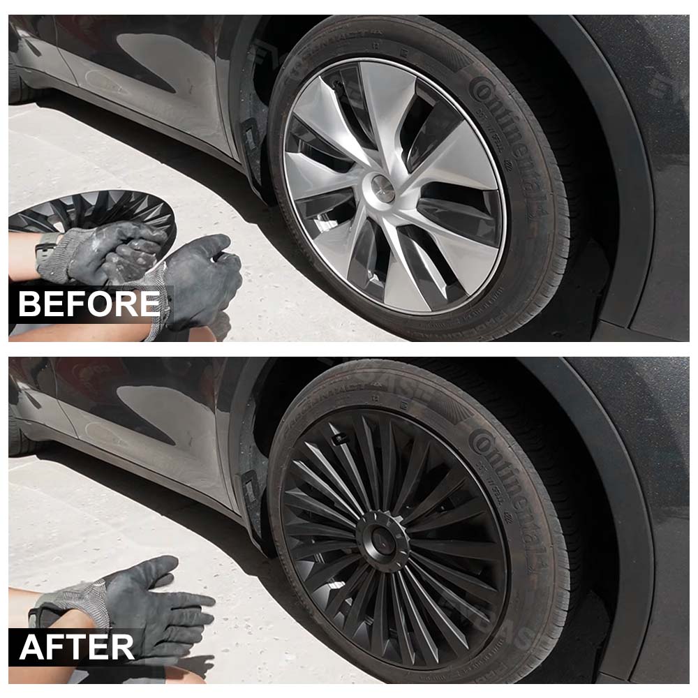 Tesla Model Y Wheel Cover Hubcaps 19-Inch Hub Cap Replacement 4pcs For Tesla Accessories