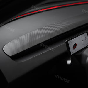 Model 3 Highland Real Carbon Fiber Dashboard Replacement Panel Tesla Interior Trim Cover EVBASE