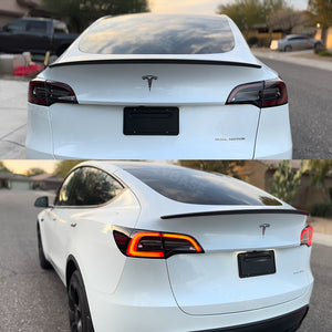 Spoiler Tesla Model 3 Y in fibra di carbonio Ala spoiler Tesla in vera fibra di carbonio