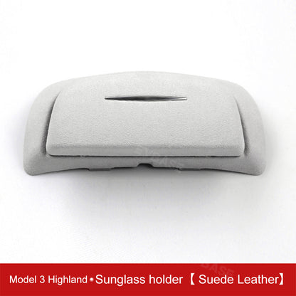 EVBASE Model 3 Highland Sunglasses Holder Glasses Case Overhead Roof Eyewear Storage Box For Tesla