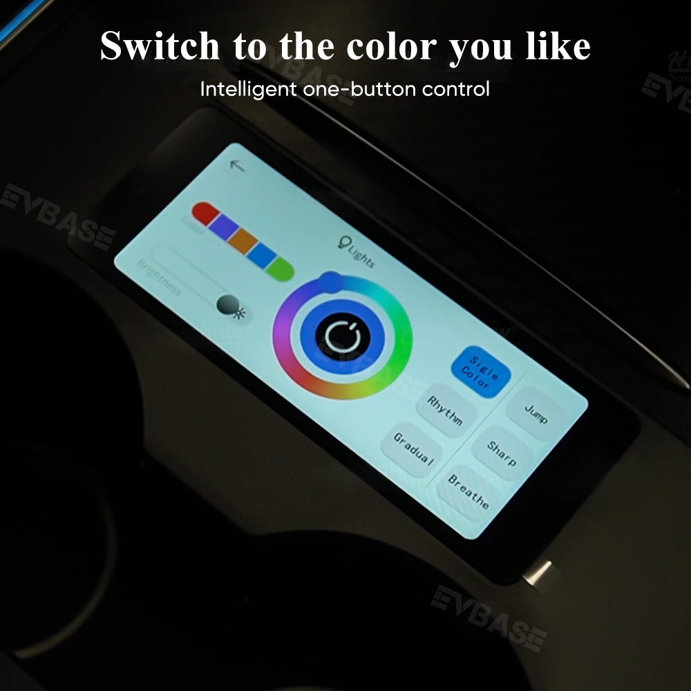 Model 3 Y Ambient Light Laser Etched LED 128 Colors Atmosphere Light Tesla