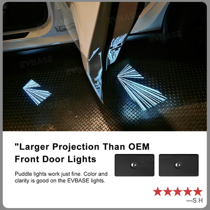 Puddle Lights Launch Series For Model Y/Y Juniper/3/3 Highland Time Tunnel Welcome Door Projector Lights