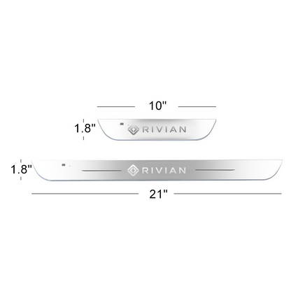 Illuminated Door Sill Protector for Rivian R2 RGB LED Door Sill Plates Trim Covers