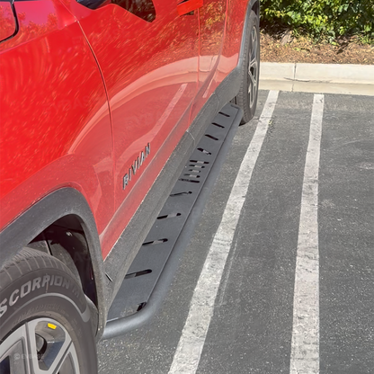 Rock Sliders Nerf Bars for Rivian R1S R1T Side Step Underbody Protection Running Boards