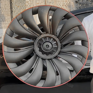 Tesla Redline Wheel Caps Model Y Überturbine Wheel Covers 19 inch Matte 4PCS for Gemini Wheels 2020-2024 Year