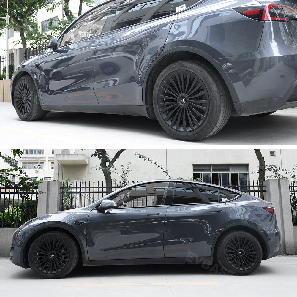 Tesla Model Y Wheel Cover Hubcaps 19-Inch Hub Cap Replacement 4pcs For Tesla Accessories