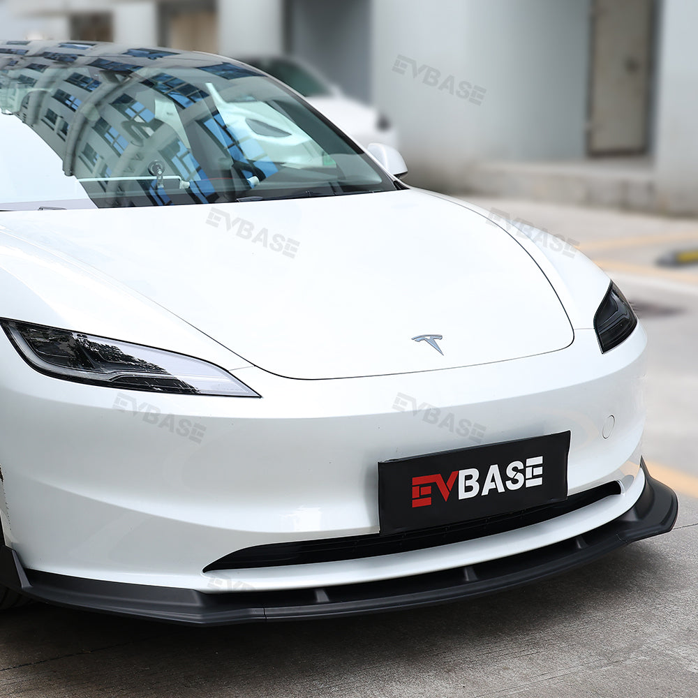 Model 3 Highland Front Bumper Lip ABS Splitter Front Apron Body Kits Spoiler Fascia 3-Stage For Tesla