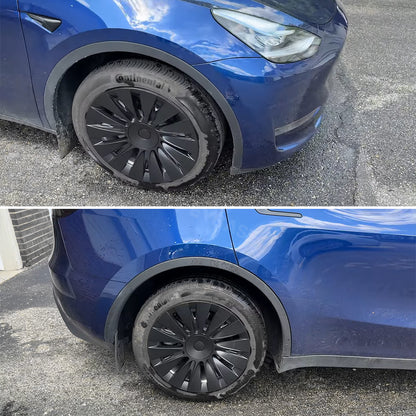 Model Y Gemini Wheels Caps 4PCS Sleek Matte 19-Inch Induction Wheel Covers for Tesla