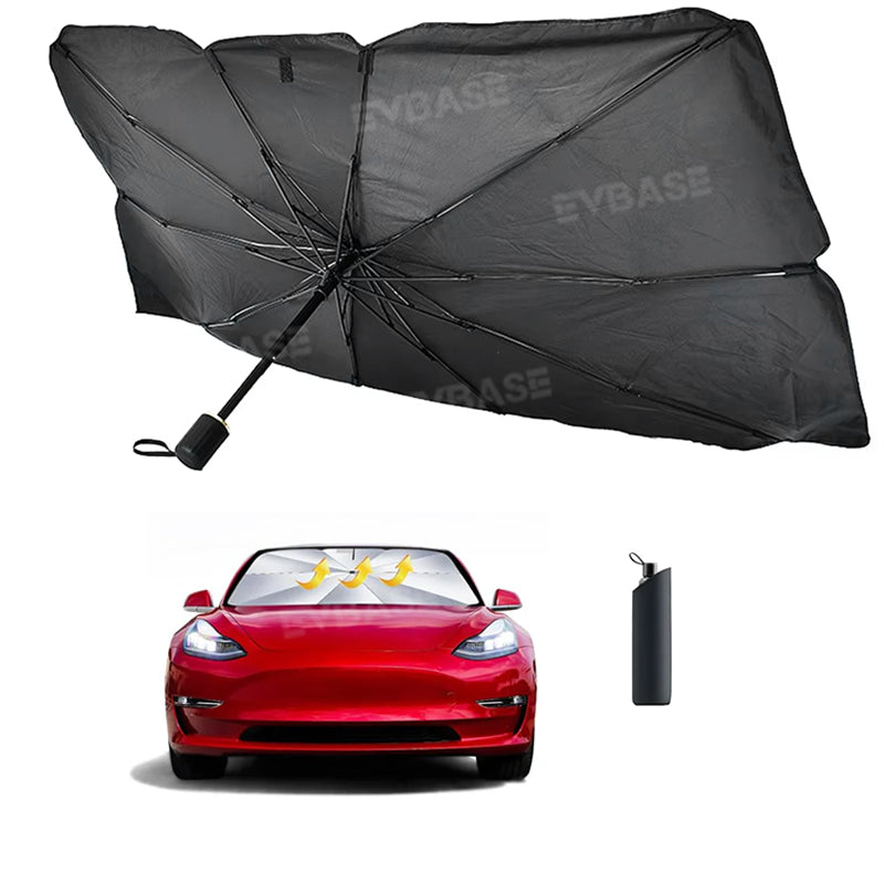 Tesla Model Y 3 Windshield Sun Shade Foldable Front Window