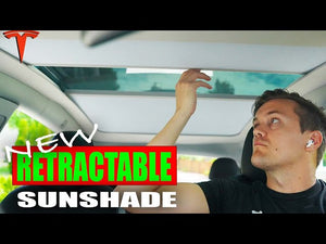 2023 EVBASE Tesla Model Y einziehbarer Sonnenschutz Glasdach Sonnenschutz mit Rollstoffstil