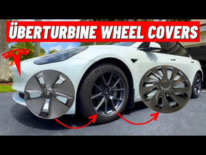 Model 3 18inch Überturbine Wheel Cover Tesla 18inch Turbine Wheel Cap Kit 4PCS Matte Black