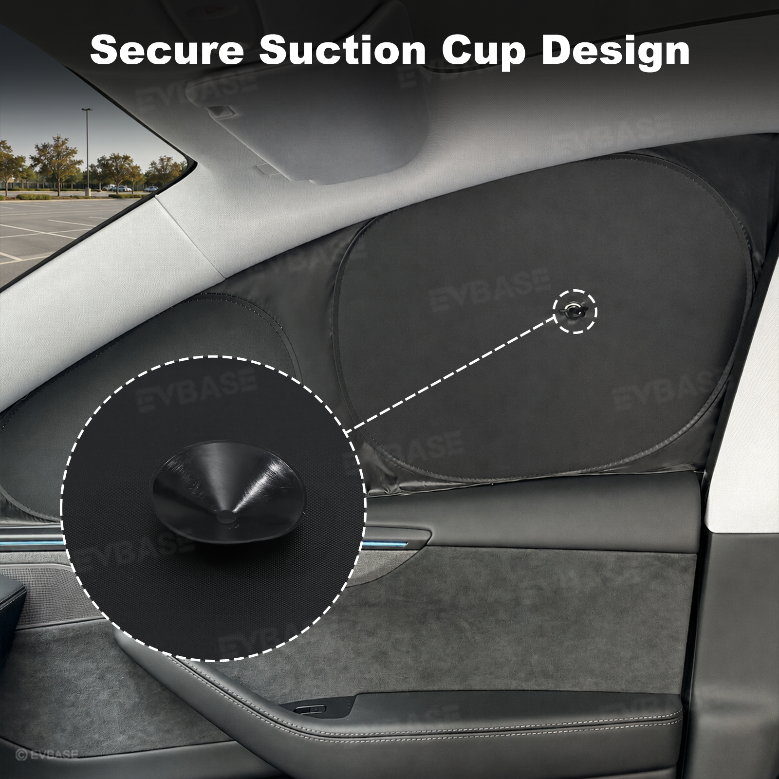 Model Y Juniper Sunshade Set Front & Rear Windshield Shade & Side Window Shades UV & Heat Protection Privacy Cover for Tesla Model Y/ YL & Model 3/3 Highland