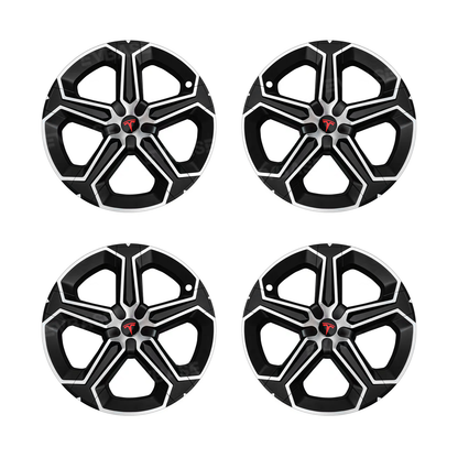 Model Y Juniper 19" Wheel Covers with Futuristic Off-Road Style Hubcaps Full Rim Protectors for Tesla