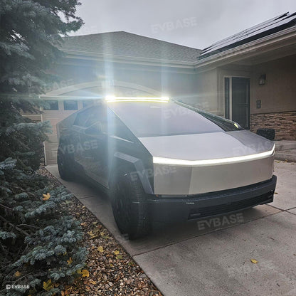 Cybertruck LED Light Bar 52" Truck Roof Off-Road Top Fog Lamp Driving Light Flood Spot Beam For Tesla
