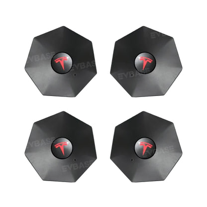 Cybertruck Center Wheel Cap Heptagon Hub Tesla Wheel Rim Caps Lug Nut Covers Caps