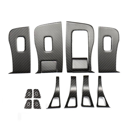 Tesla Model Y 3 Carbon Fiber Interior Accessories Window Lift Button Trim Switch Cover