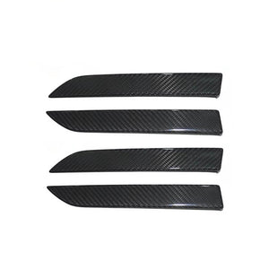 Tesla Model X Side Door Handle Covers Real/Genuine Dry Carbon Fiber Tesla Door Handle Finish 4Pcs