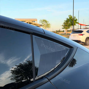 Tesla Model 3 Y Rear Side Window Louvers Air Vent Scoop Louvers Covers 2pcs