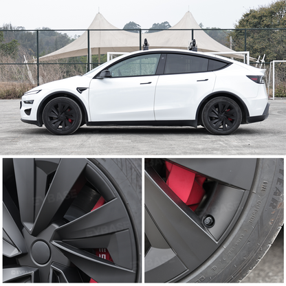 Model Y Juniper Wheel Covers for 19 Inch Tesla Wheel Spiral Style Aero Tesla Hub Caps 4PCS