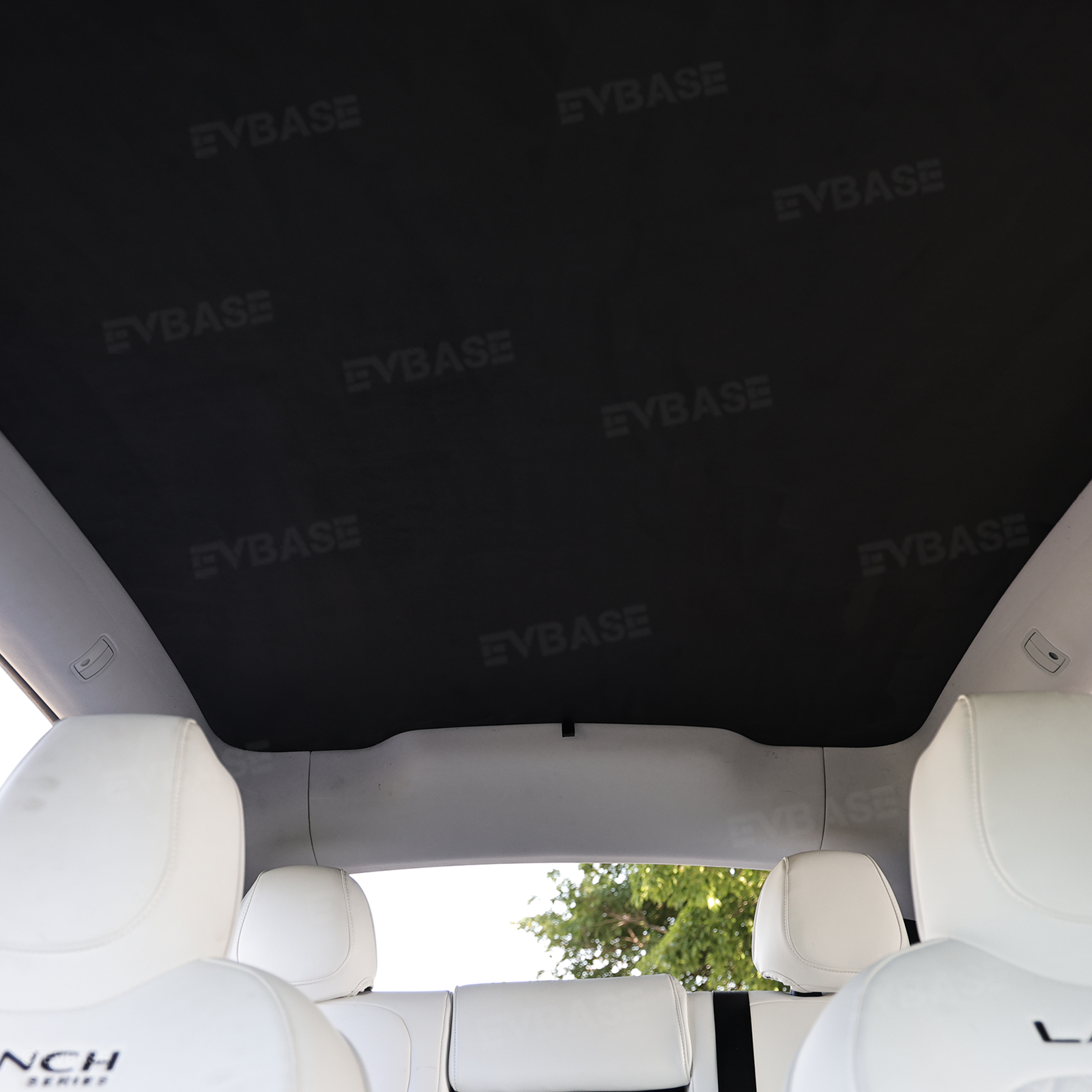 Model Y Juniper/ 3 Highland Sunshade Silicone Electrostatic Glass Sunroof Shade Heat Insulation UV Protection Faux Suede Sun Visor