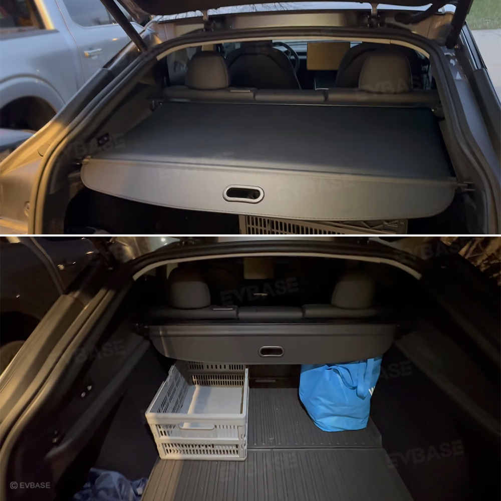 Model Y Juniper Rear Trunk Retractable Privacy Cargo Cover Waterproof Shield Shade