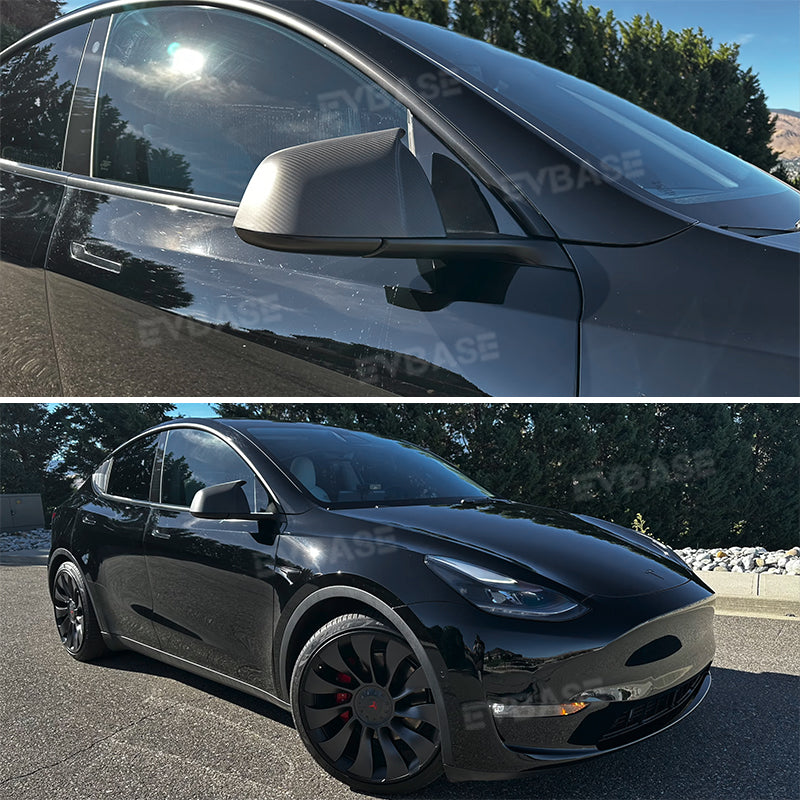 Genuine Tesla Model 3 Left Side Door Mirror Cover – 2018-2023, Pearl White, Gloss Finish