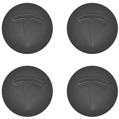 Tesla Logo Model 3 Y Wheel Hub Caps Center Cover Logo 4PCS