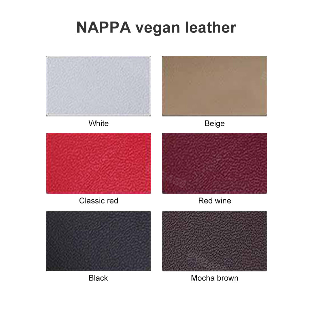 Model Y 3 Custom Seat Covers Cushion Breathable NAPPA Litchi Vegan Leather For Tesla