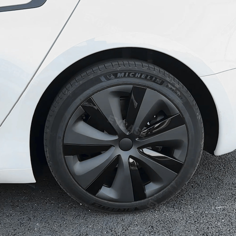 Model 3 Highland Wheel Covers 18inch Photon Wheel Caps Inspired by Model S Tempest Wheels for Tesla
