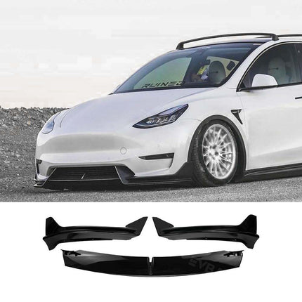 Model Y/ Y Juniper Front Bumper Lip Fascia Front Lip Spoiler ABS Sport Body Kit-BF 30% OFF