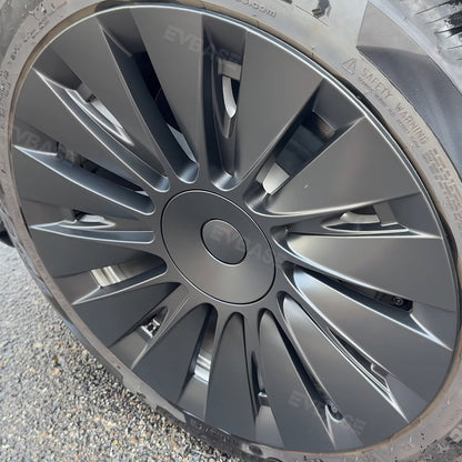 Wheel Covers Model Y Induction Wheel Caps for 19 inch Gemini Wheels 4PCS Matte Tesla Model Y Accessories