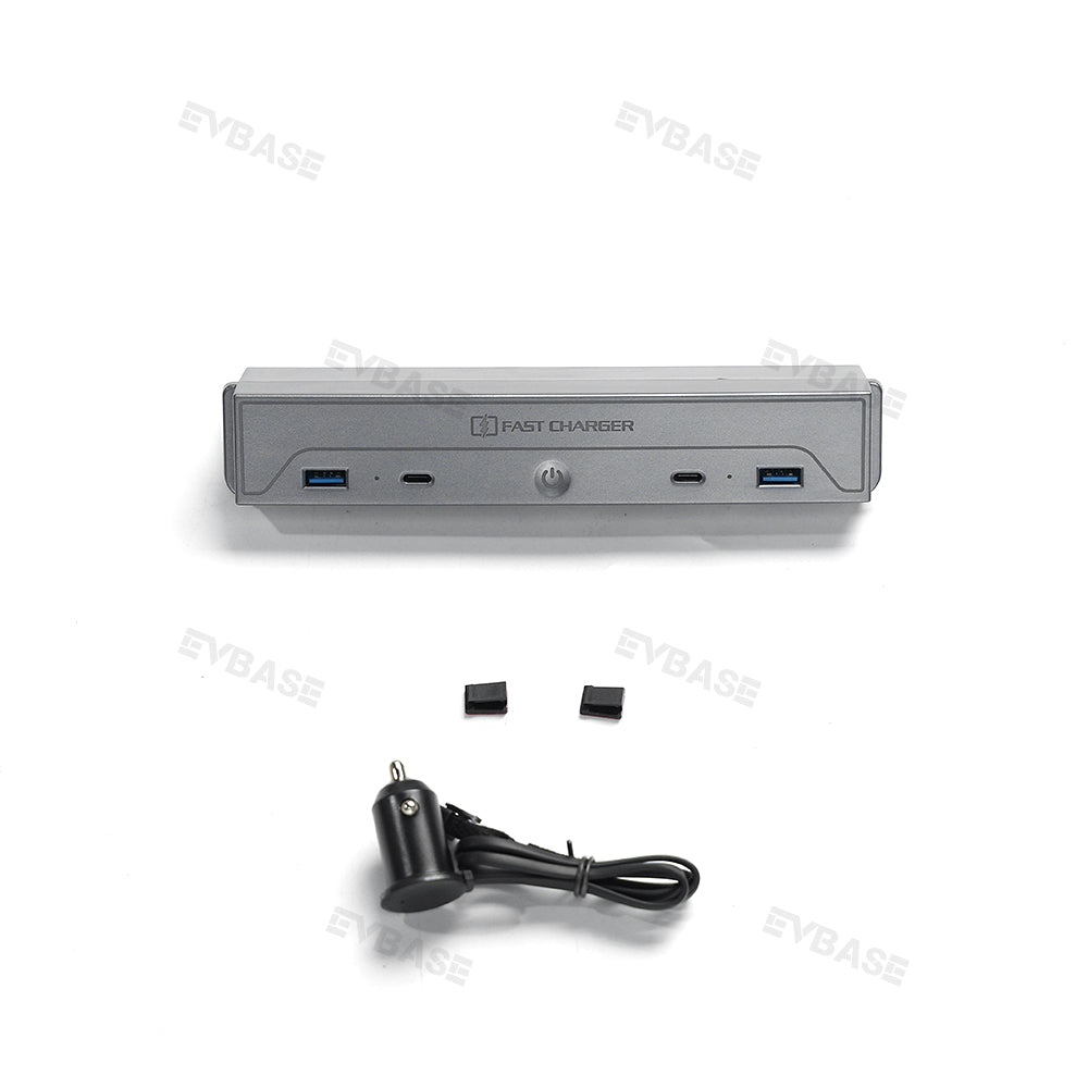 Model 3 Highland USB Hub Adapter Center Console Docking Station Fast Charger With Dynamic Ambient Light for Tesla