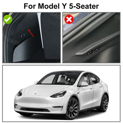 EVBASE Tesla Model Y Retractable Trunk Cargo Cover Rear Privacy Cargo Cover Shade Protector