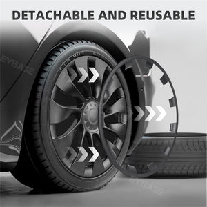 EVBASE Tesla Model 3 Wheel Rim Protector 20 Inch Rimcase Rim Guard Wheel Curb Rash Repair 4PCS