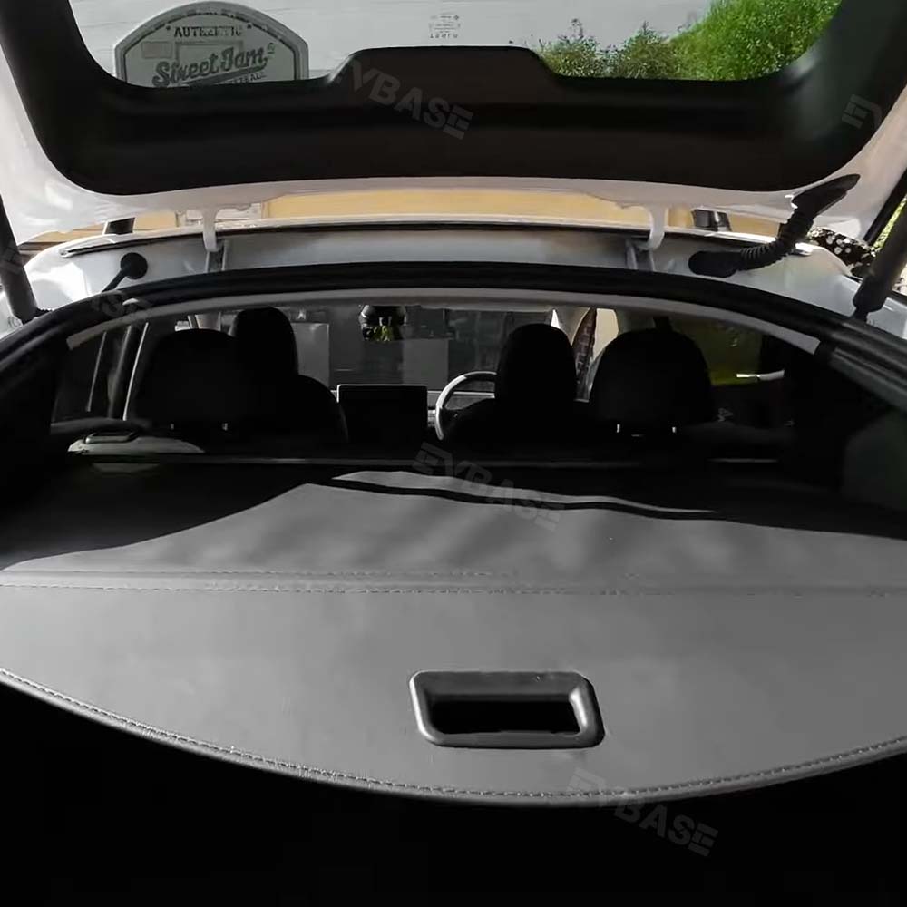 EVBASE Tesla Model Y Retractable Trunk Cargo Cover Rear Privacy Cargo Cover Shade Protector
