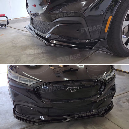 Ford Mustang Mach-E Front Bumper Lip ABS 3-Stage Diffuser Spoiler Splitter