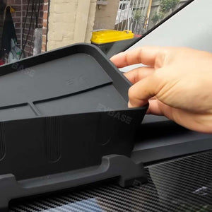 Tesla Model 3 Y Organizer Behind Screen Storage Box Dashboard Hidden Tray Non-Slip Sunglasses Holder
