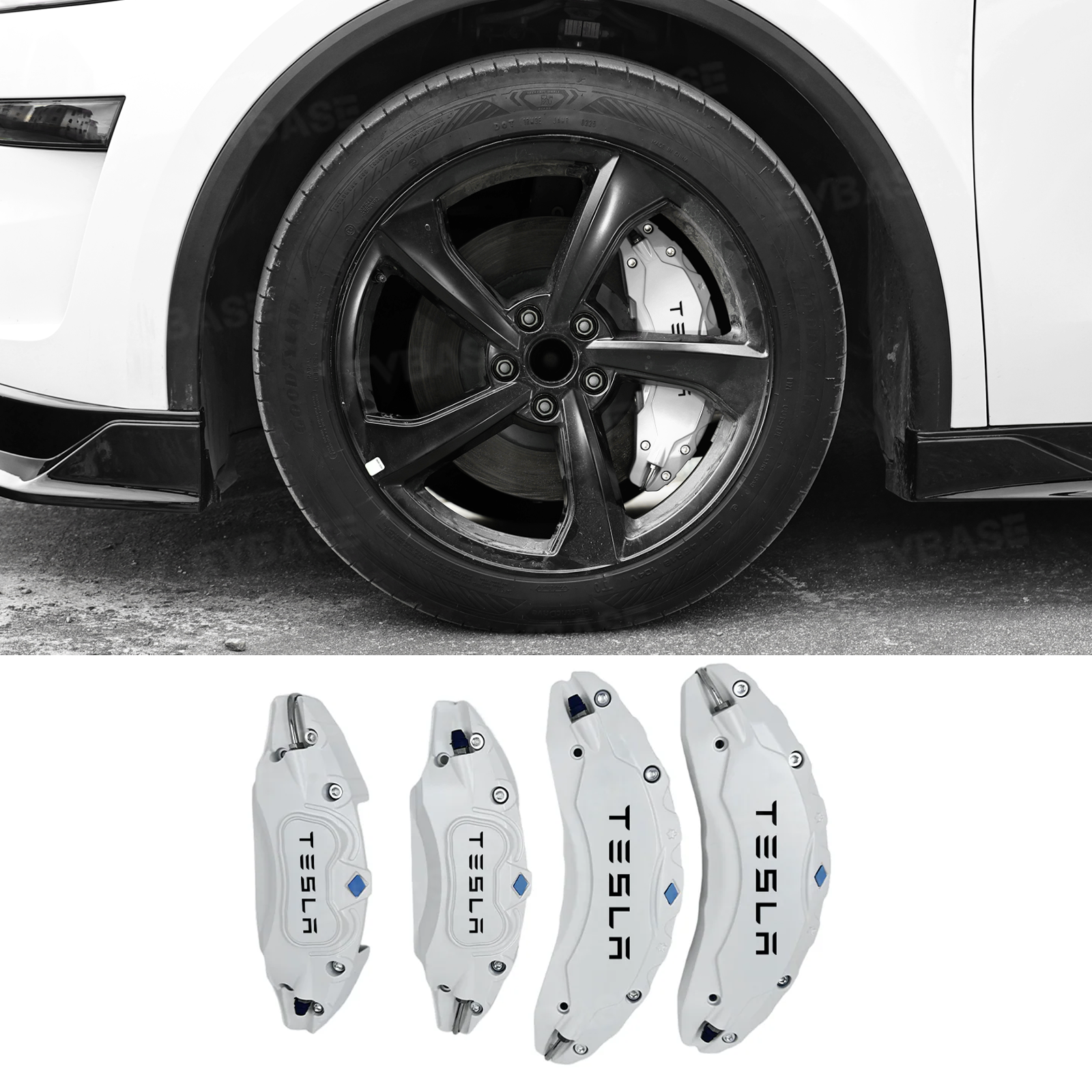 EVBASE Brake Caliper Cover Tesla Model 3 Y 18/19 inch 20 inch Caliper Protector