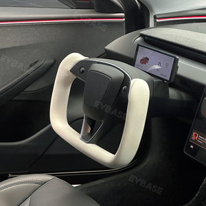 New Model 3 Highland Yoke Steering Wheel Inspired by Tesla Model X/S Yoke Style EVBASE