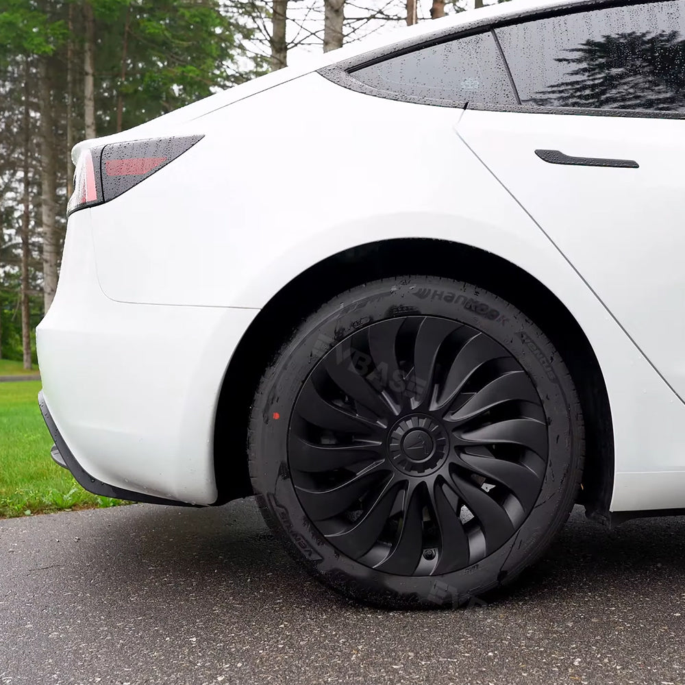 Tesla Model 3 Highland 18inch Uberturbine Wheel Covers Photon Wheel Ca EVBASE Premium EV Tesla Accessories