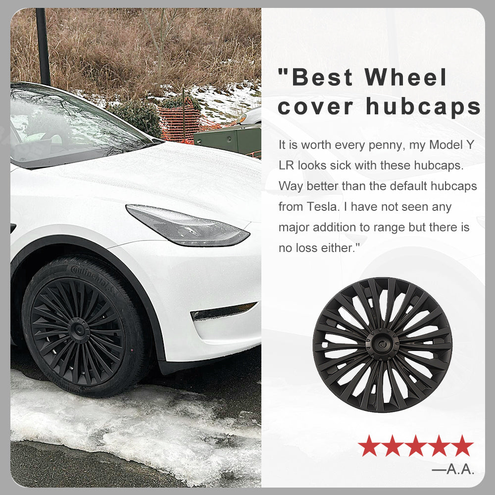 Tesla Model Y Wheel Cover Hubcaps 19-Inch Hub Cap Replacement 4pcs For Tesla Accessories