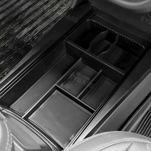 Updated Rivian Center Console Tray R1T/R1S Lower Center Console Hidden Organizer Rivian Storage Box