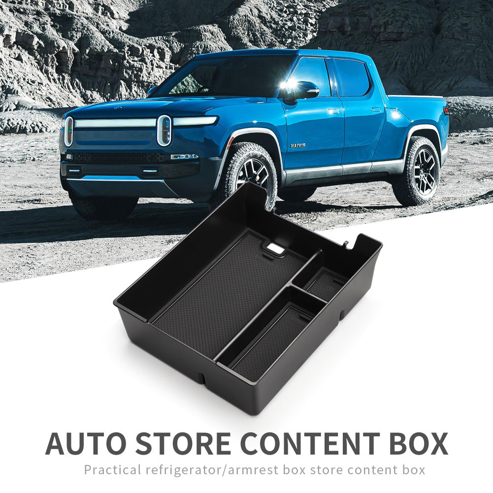 Cargo Box Rivian R1s Rivian R1T R1S Center Console Organizer Tray Armrest Storage Box Rivia ...