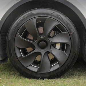 EVBASE Tesla Model Y Hubcap 19-inch Induction Wheel Covers Matte 4PCS for Tesla Model Y Accessories